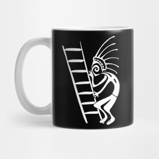 Kokopelli ladder white Mug